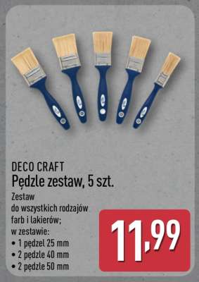 DECO CRAFT Pędzle zestaw, 5 szt.