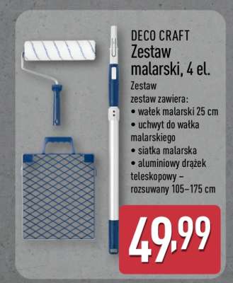 DECO CRAFT Zestaw malarski, 4 el.