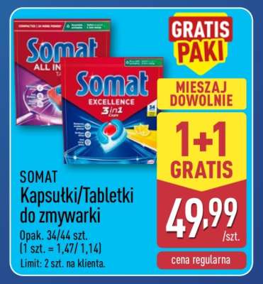 SOMAT Kapsułki/Tabletki do zmywarki