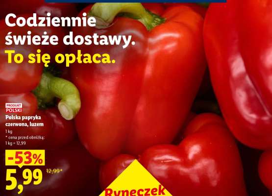 Polska papryka czerwona, luzem