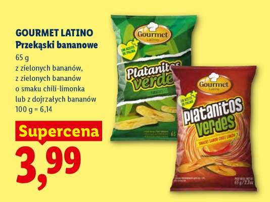 GOURMET LATINO Przekąski bananowe
