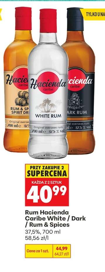 Rum Hacienda Caribe White / Dark / Rum & Spices