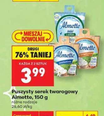 Puszysty serek twarogowy Almette, 150 g
