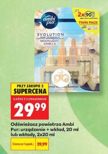 Odświeżacz powietrza Ambi Pur urządzenie + wkład, 20 ml lub wkłady, 2x20 ml