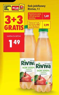 Sok jabłkowy Riviva, 1l
