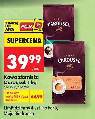 Kawa ziarnista Carousel , 1 kg