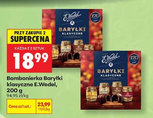 Bombonierka Baryłki klasyczne E.Wedel, 200 g