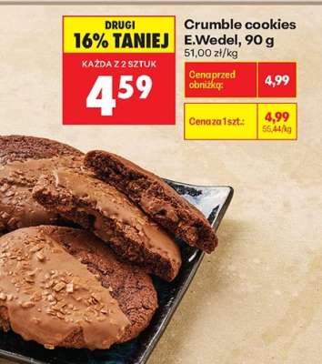Crumble cookies E.Wedel, 90 g