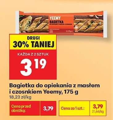 Bagietka do opiekania z masłem i czosnkiem Yeemy, 175 g