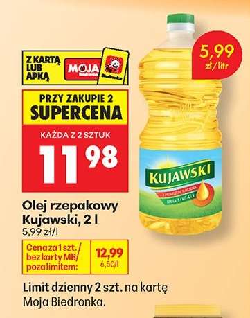 Olej rzepakowy Kujawski, 2 l
