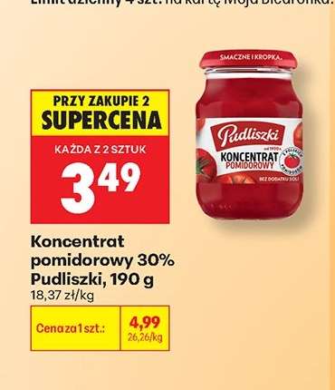 Koncentrat pomidorowy 30% Pudliszki, 190 g