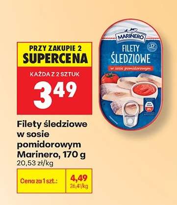 Filety śledziowe w sosie pomidorowym Marinero, 170 g