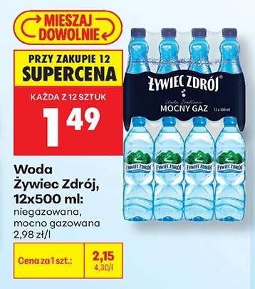Woda Żywiec Zdrój, 12x500 ml