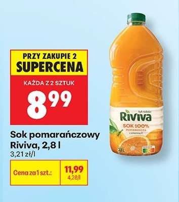 Sok pomarańczowy Riviva, 2,8 l