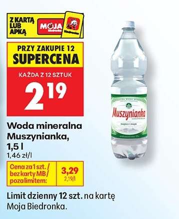 Woda mineralna Muszynianka, 1,5 l