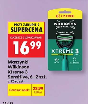 Maszynki Wilkinson Xtreme 3 Sensitive, 6+2 szt.