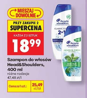 Szampon do włosów Head & Shoulders 400 ml