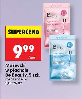 Maseczki w płachcie Be Beauty, 5 szt.