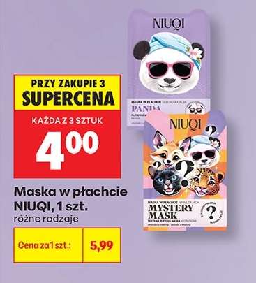 Maska w płachcie NIUQI, 1 szt.