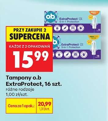 Tampony o.b ExtraProtect, 16 szt.