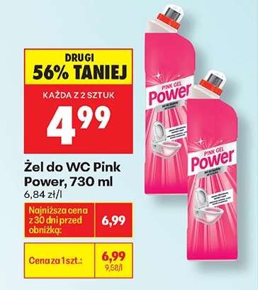 Żel do WC Pink Power, 730 ml