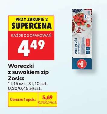 Woreczki z suwakiem zip Zosia