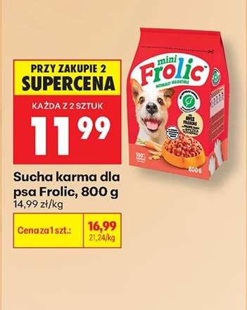 Sucha karma dla psa Frolic, 800 g