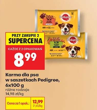 Karma dla psa w saszetkach Pedigree, 6x100 g