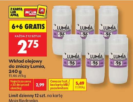 Wkład olejowy do zniczy Lumia 240 g