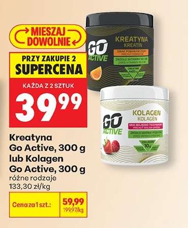 Kreatyna Go Active, 300 g lub Kolagen Go Active, 300 g