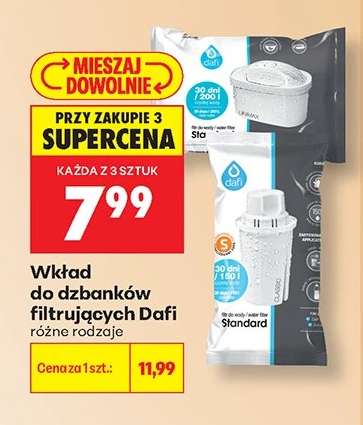 Wkład do dzbanków filtrujących Dafi