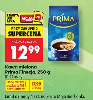 KAWA MIELONA PRIMA FINEZJA 250 G
