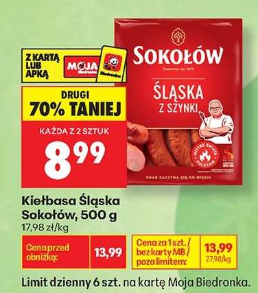 Kiełbasa Śląska Sokołów, 500 g