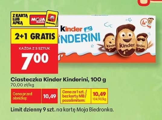Ciasteczka Kinder Kinderini, 100 g