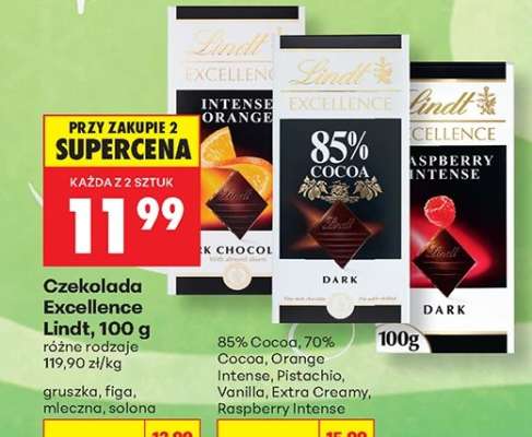 Czekolada Excellence Lindt , 100 g