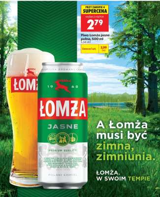 Piwo Łomża jasne pełne, 500 ml