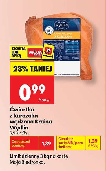 ćwiartka z kurczaka wędzona Kraina Wędlin