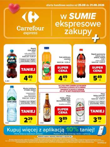 Gazetka Carrefour Express - 25.08.2026 - 31.08.2026.