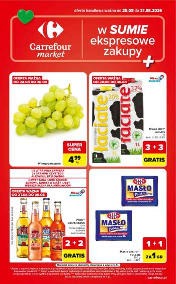 Gazetka Carrefour Market - 25.08.2026 - 31.08.2026.