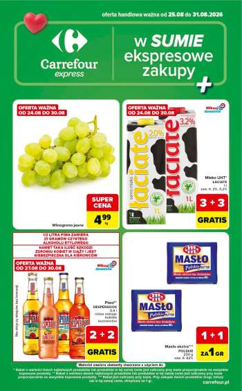 Gazetka Carrefour Express - 25.08.2026 - 31.08.2026.