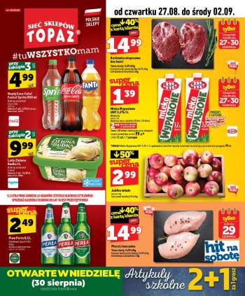 Gazetka Topaz - 27.08.2026 - 2.09.2026.
