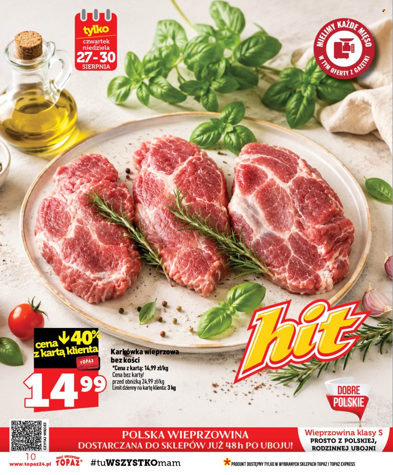 Gazetka Topaz - 27.08.2026 - 2.09.2026. Strona 10