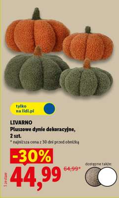 LIVARNO Pluszowe dynie dekoracyjne, 2 szt.