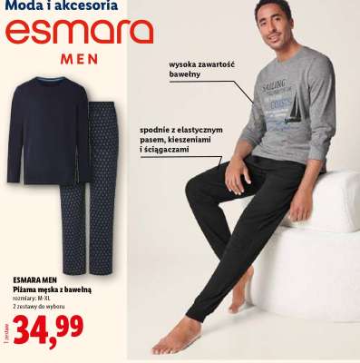 Esmara Men Piżama męska z bawełną