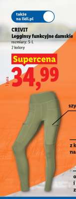 CRIVIT Legginsy funkcyjne damskie
