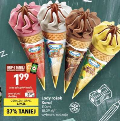 Lody Rożek Koral
