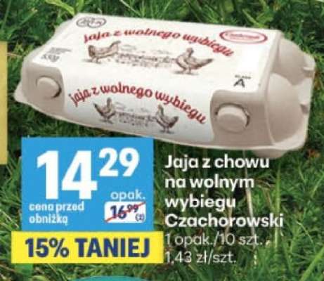 Jaja z chowu na wolnym wybiegu Czachorowski