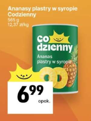 Ananasy plastry w syropie Codzienny