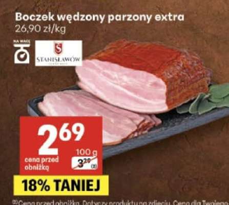 Boczek wędzony parzony extra