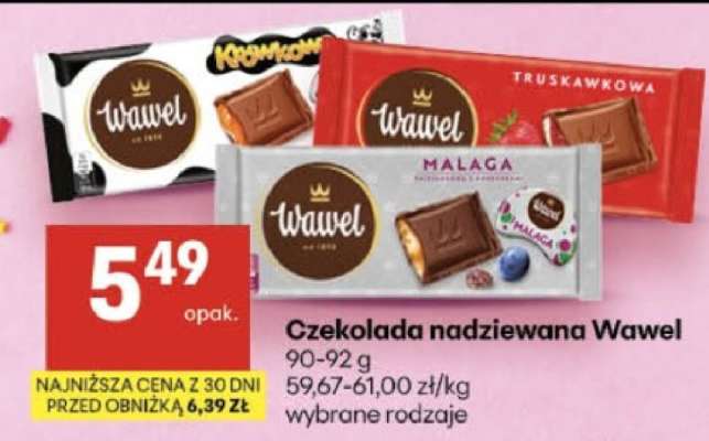 Czekolada nadziewana Wawel